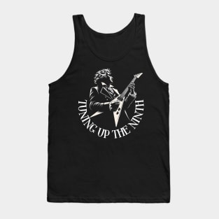 Metalhead Beethoven: Guitar Shredding Tank Top